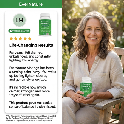 EverNature Moringa — Natural Support for Energy, Sleep & Stress Relief