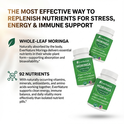 EverNature Moringa — Natural Support for Energy, Sleep & Stress Relief