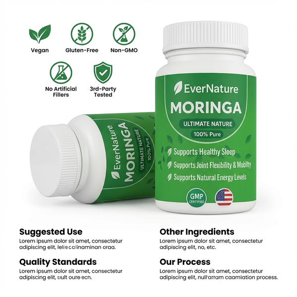 EverNature Moringa — Natural Support for Energy, Sleep & Stress Relief