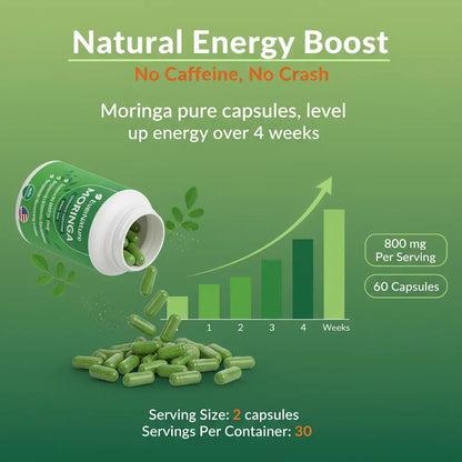 EverNature Moringa — Natural Support for Energy, Sleep & Stress Relief