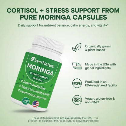 EverNature Moringa — Natural Support for Energy, Sleep & Stress Relief